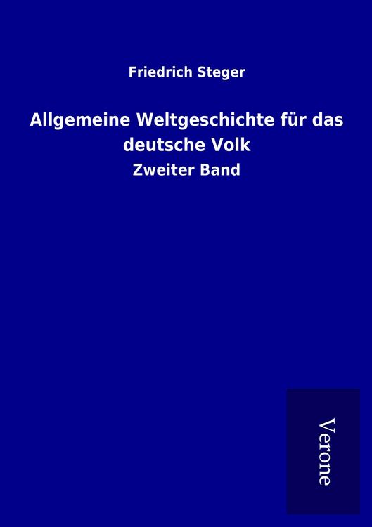Produktbild: Allgemeine Weltgeschichte f&uuml;r das deutsche Volk