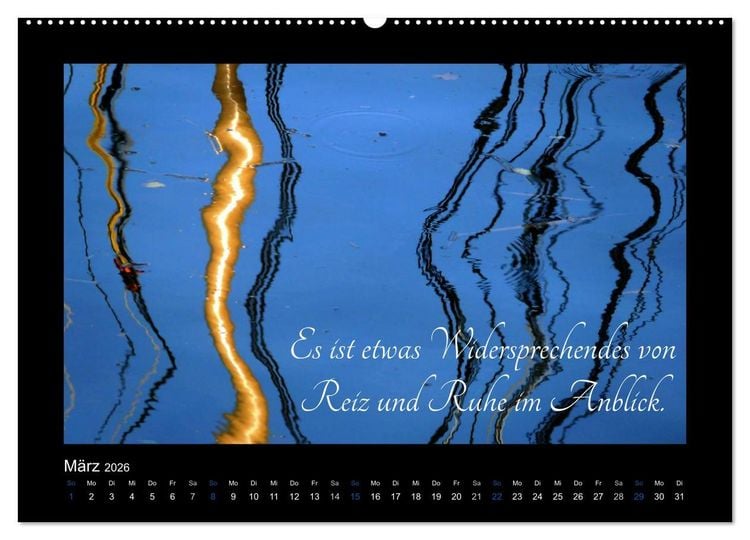 Produktbild: Goethes Blau. Gedanken zur Farbe (Wandkalender 2026 DIN A2 quer), CALVENDO Monatskalender