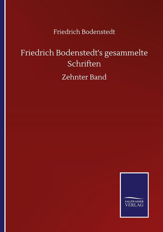 Produktbild: Friedrich Bodenstedt's gesammelte Schriften