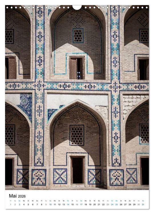Produktbild: Usbekistan - Faszinierende Architektur entlang der Seidenstra&szlig;e (Wandkalender 2026 DIN A3 hoch), CALVENDO Monatskalender