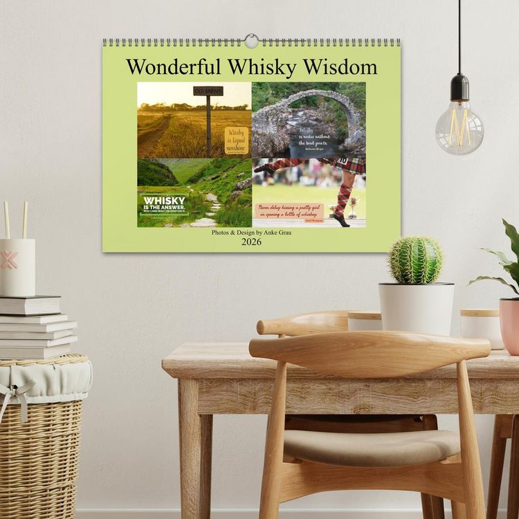 Produktbild: Wonderful Whisky Wisdom (Wall Calendar 2026 DIN A3 landscape), CALVENDO 12 Month Wall Calendar