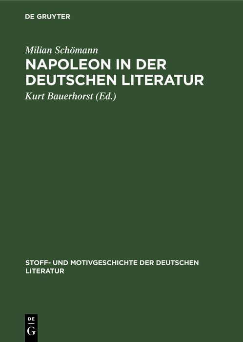 Produktbild: Napoleon in der deutschen Literatur
