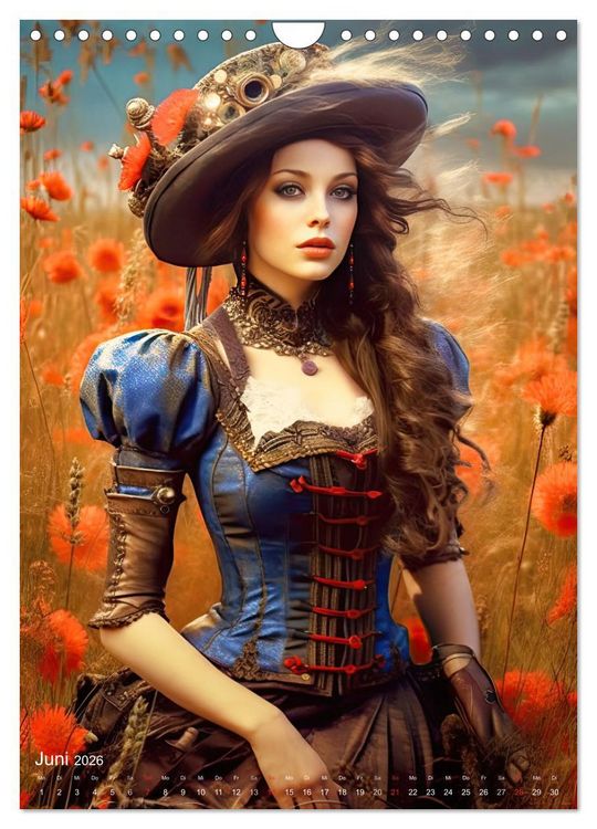 Produktbild: Steampunk Ladies (Wandkalender 2026 DIN A4 hoch), CALVENDO Monatskalender