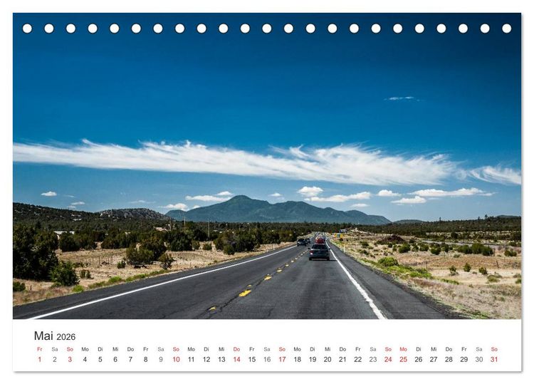 Produktbild: USA Roads (Tischkalender 2026 DIN A5 quer), CALVENDO Monatskalender