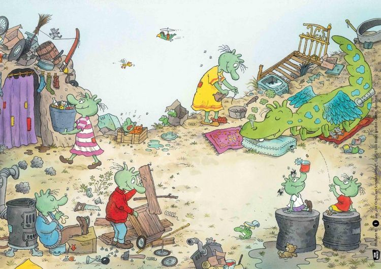 Produktbild: Die Olchis aus Schmuddelfing. Kamishibai Bildkartenset