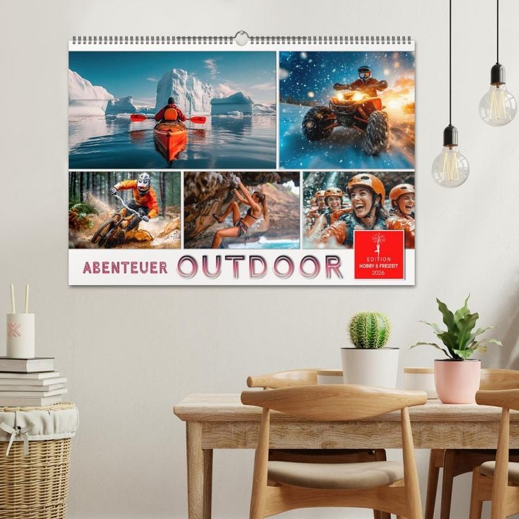 Produktbild: Abenteuer Outdoor (Wandkalender 2026 DIN A2 quer), CALVENDO Monatskalender