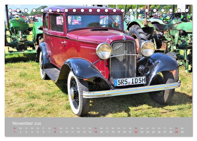 Produktbild: OLDTIMER-Event (Tischkalender 2026 DIN A5 quer), CALVENDO Monatskalender
