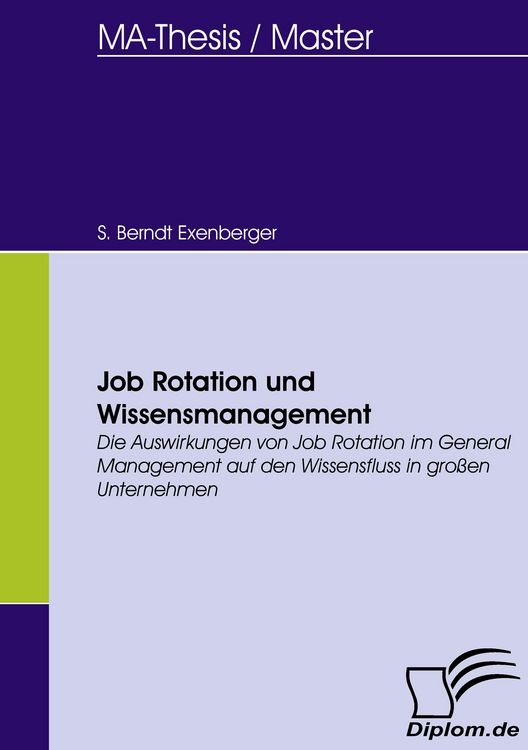 Produktbild: Job Rotation und Wissensmanagement
