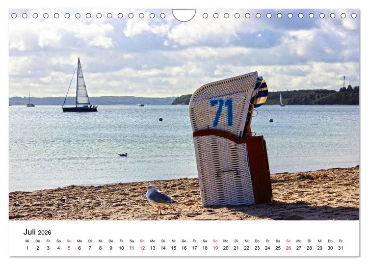 Produktbild: Strande und B&uuml;lk 2026 (Wandkalender 2026 DIN A4 quer), CALVENDO Monatskalender