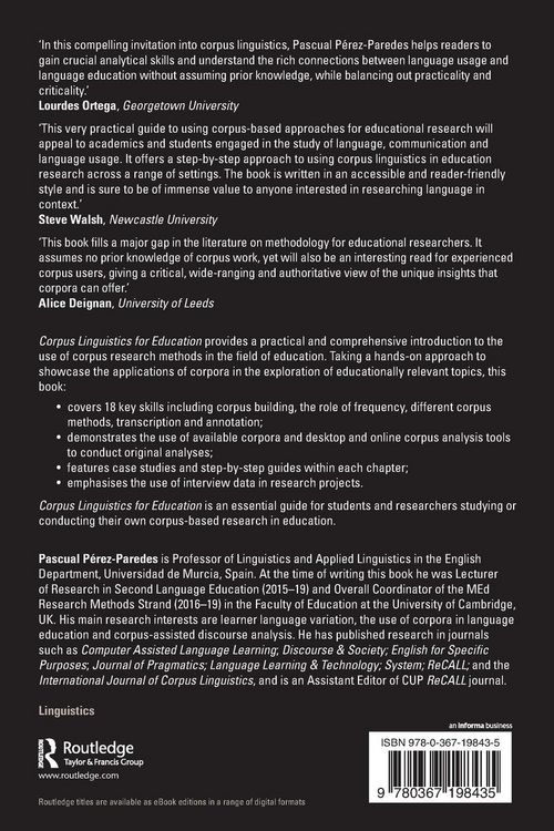 Produktbild: Corpus Linguistics for Education