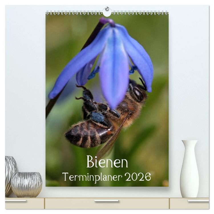 Produktbild: Bienen-Terminplaner 2026 (hochwertiger Premium Wandkalender 2026 DIN A2 hoch), Kunstdruck in Hochglanz