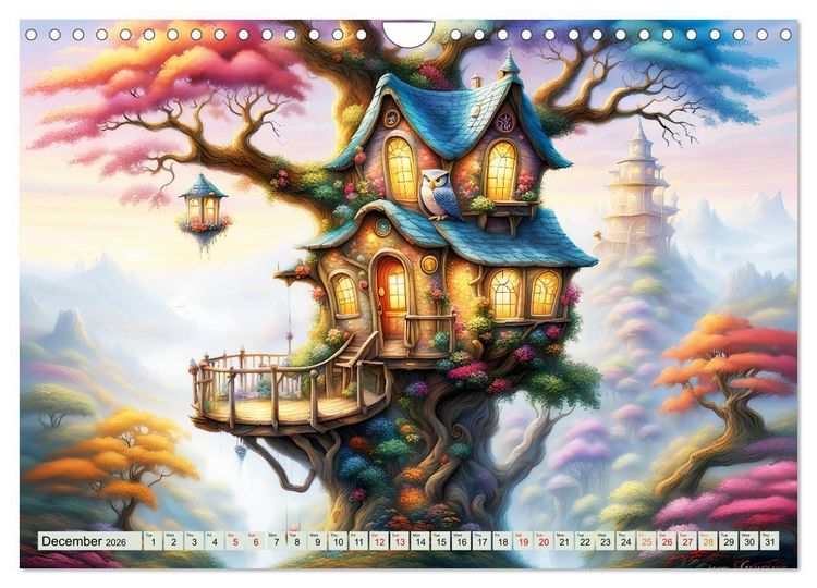 Produktbild: Treehouse fantasies (Wall Calendar 2026 DIN A4 landscape), CALVENDO 12 Month Wall Calendar