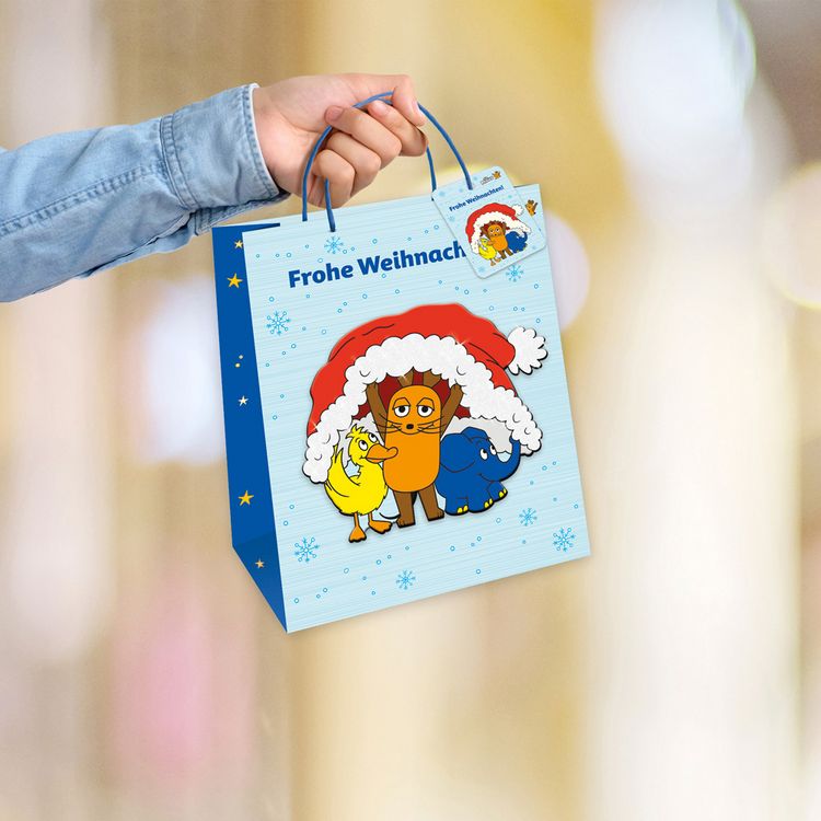 Produktbild: Tr&ouml;tsch Die Maus 3D-Geschenktasche Weihnachten medium
