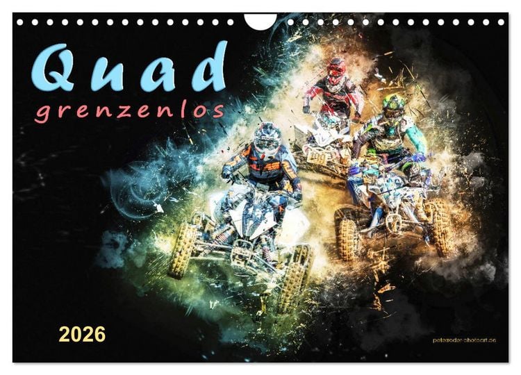 Produktbild: Quad grenzenlos (Wandkalender 2026 DIN A4 quer), CALVENDO Monatskalender
