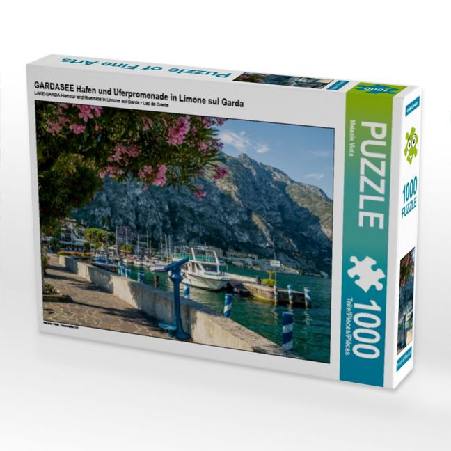 Produktbild: CALVENDO Puzzle GARDASEE Hafen und Uferpromenade in Limone sul Garda | 1000 Teile Lege-Gr&ouml;&szlig;e 64x48cm Foto-Puzzle f&uuml;r gl&uuml;ckliche Stunden