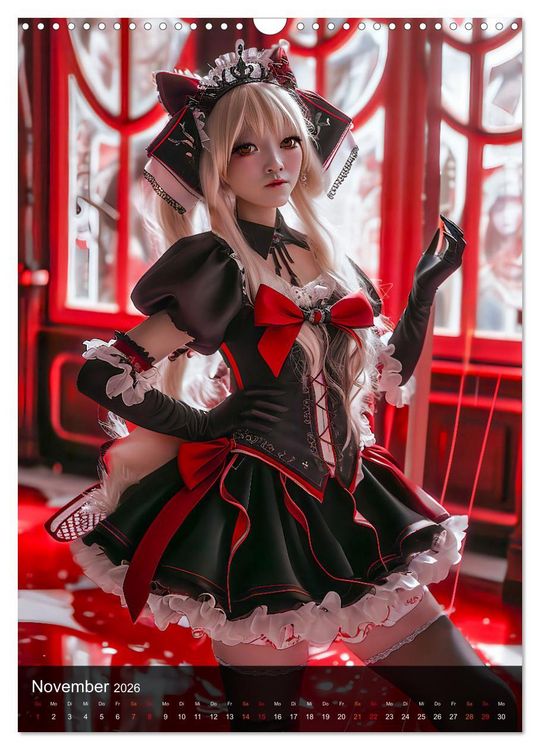 Produktbild: Anime-Girls - Japanische Kawaii-Sch&ouml;nheiten im Anime-Stil (Wandkalender 2026 DIN A3 hoch), CALVENDO Monatskalender