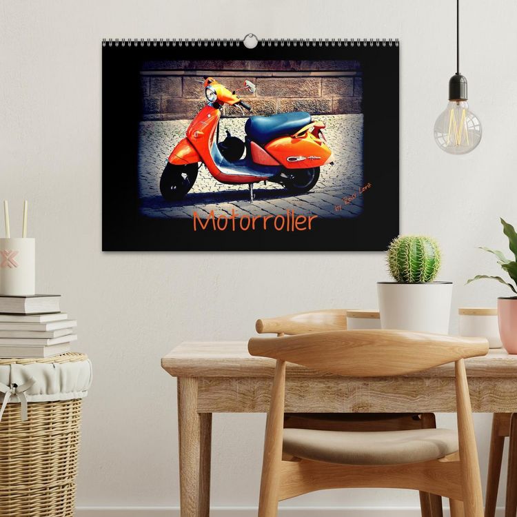 Produktbild: Motorroller (Wandkalender 2026 DIN A3 quer), CALVENDO Monatskalender