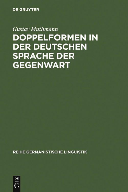 Produktbild: Doppelformen in der deutschen Sprache der Gegenwart