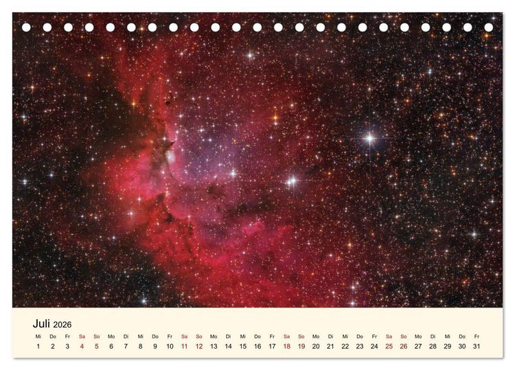 Produktbild: Distant Luminosity: Eine fotografische Reise durch das Universum (Tischkalender 2026 DIN A5 quer), CALVENDO Monatskalender