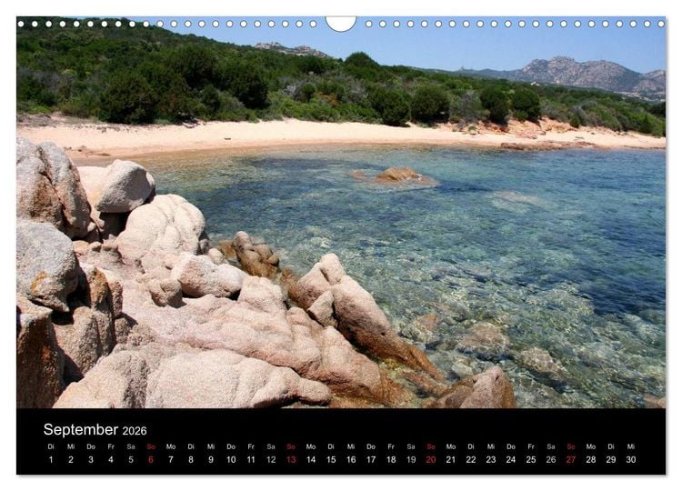 Produktbild: Sardinien 2026 (Wandkalender 2026 DIN A3 quer), CALVENDO Monatskalender
