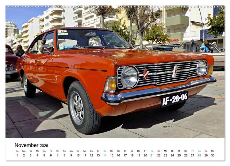 Produktbild: Autos der 70er (hochwertiger Premium Wandkalender 2026 DIN A2 quer), Kunstdruck in Hochglanz