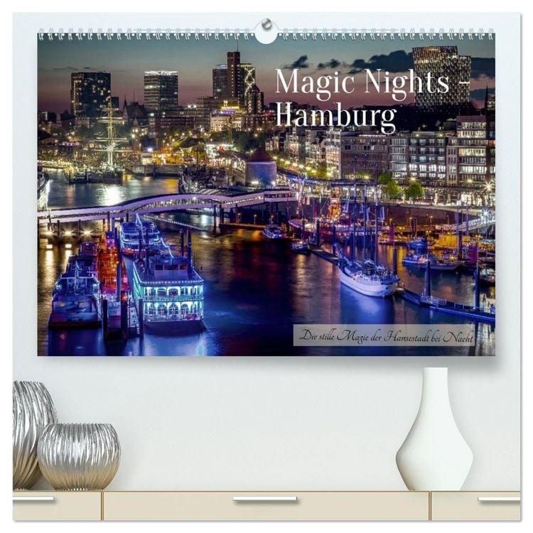 Produktbild: Magic Nights Hamburg (hochwertiger Premium Wandkalender 2027 DIN A2 quer), Kunstdruck in Hochglanz