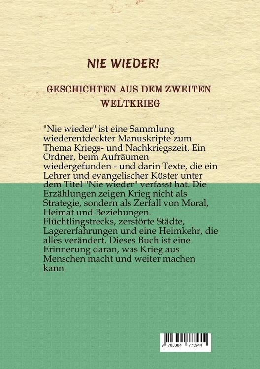 Produktbild: Nie wieder!