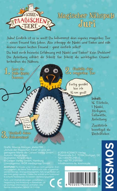Produktbild: Die Schule der magischen Tiere N&auml;hspa&szlig; Juri