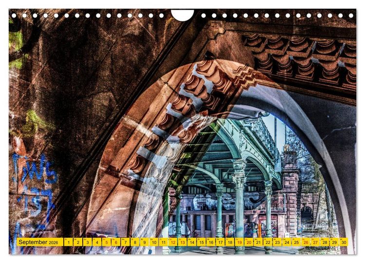 Produktbild: Karlsruhe mal 2 (Wandkalender 2026 DIN A4 quer), CALVENDO Monatskalender