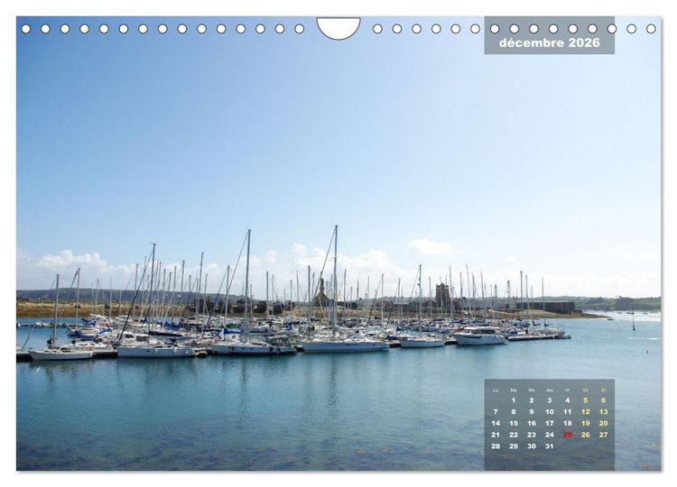 Produktbild: Bretagne Beaux sites du Finist&egrave;re (Calendrier mural 2026 DIN A4 vertical), CALVENDO calendrier mensuel