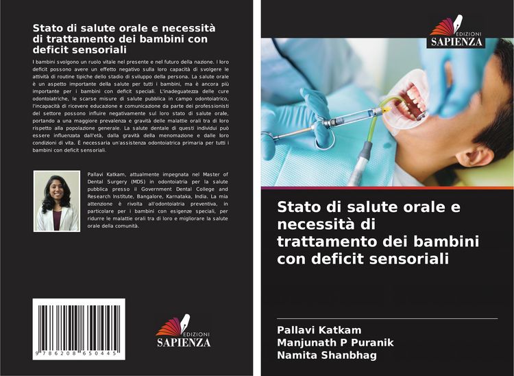 Produktbild: Stato di salute orale e necessit&agrave; di trattamento dei bambini con deficit sensoriali