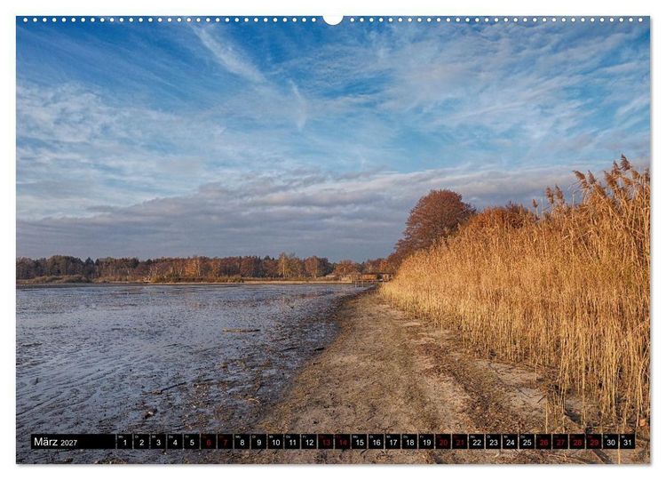 Produktbild: Naturparadies Mei&szlig;endorfer Teiche &ndash; Rund um den H&uuml;ttensee (hochwertiger Premium Wandkalender 2027 DIN A2 quer), Kunstdruck in Hochglanz