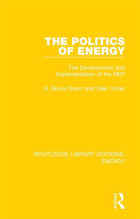 Produktbild: The Politics of Energy