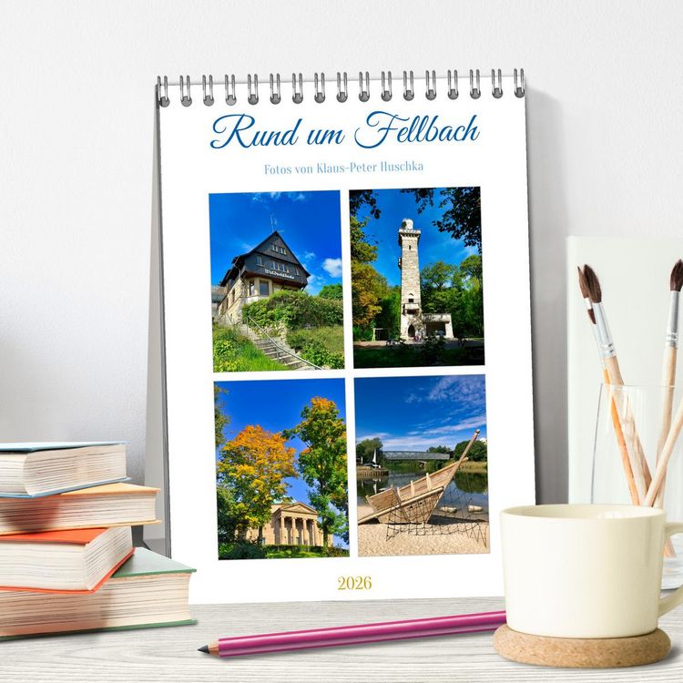 Produktbild: Rund um Fellbach (Tischkalender 2026 DIN A5 hoch), CALVENDO Monatskalender