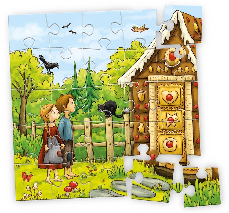 Produktbild: 4 auf einen Streich - Meine M&auml;rchenpuzzle-Box mit CD