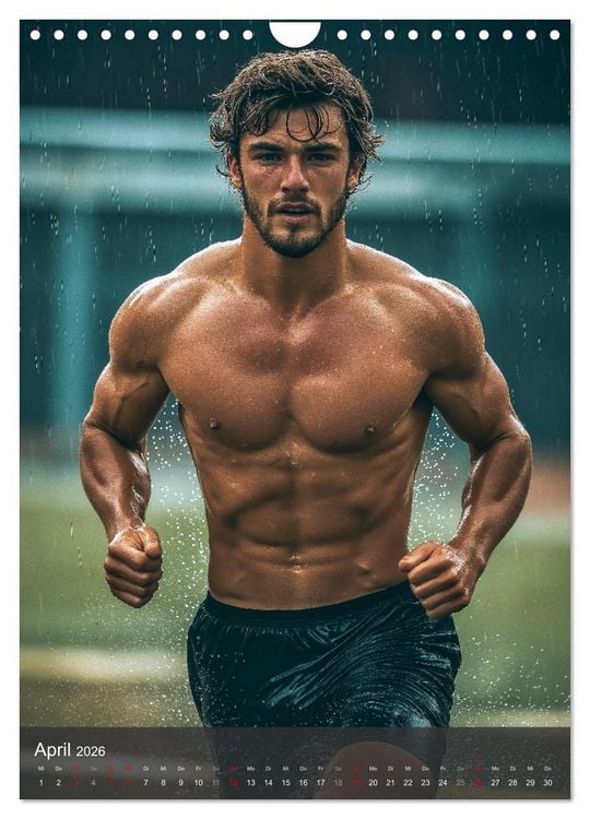 Produktbild: SEXY JUNGS - Nackte Haut beim Fu&szlig;ball (Wandkalender 2026 DIN A4 hoch), CALVENDO Monatskalender