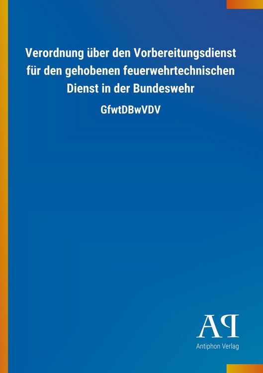 Produktbild: Verordnung &uuml;ber den Vorbereitungsdienst f&uuml;r den gehobenen fe