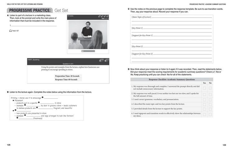 Skills for the TOEFL iBT® Test: Listening and Speaking
