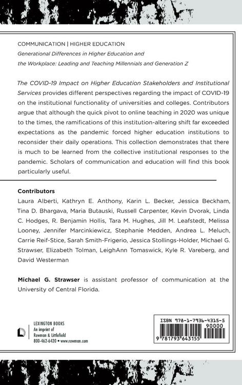 Produktbild: COVID-19 Impact on Higher Education Stakeholders and Institutional Services