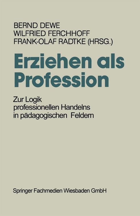 Produktbild: Erziehen als Profession