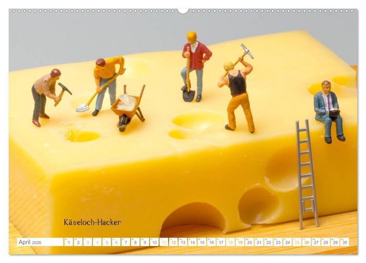 Produktbild: Erdbeerj&auml;ger ... und andere Mini-Welten (hochwertiger Premium Wandkalender 2026 DIN A2 quer), Kunstdruck in Hochglanz
