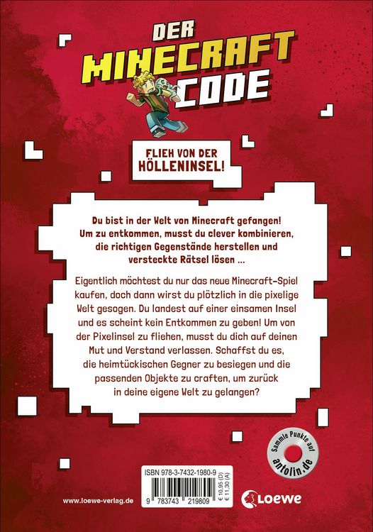 Produktbild: Der Minecraft Code (Band 2) - Gefahr auf der Pixelinsel