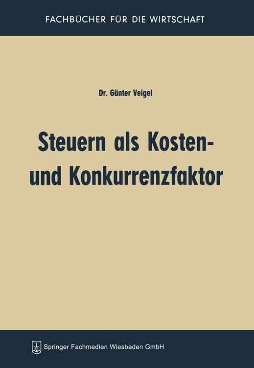Produktbild: Steuern als Kosten- und Konkurrenzfaktor