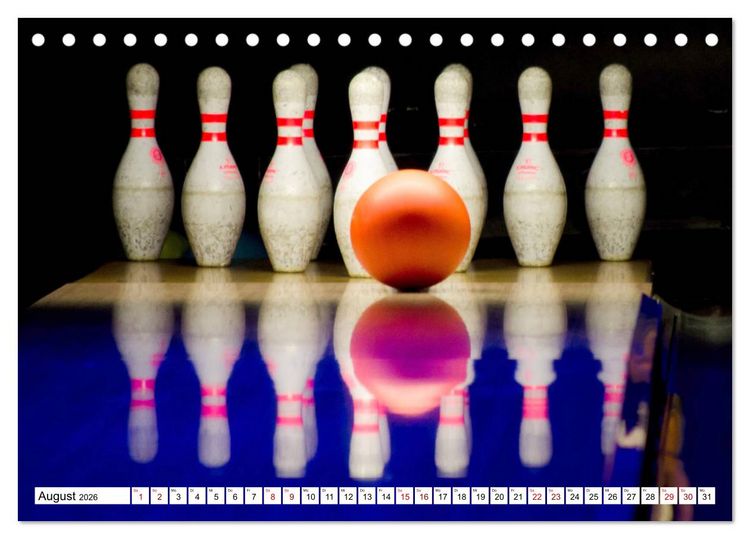 Produktbild: Indoor Aktivit&auml;ten. Billard, Darts und Bowling. Impressionen (Tischkalender 2026 DIN A5 quer), CALVENDO Monatskalender