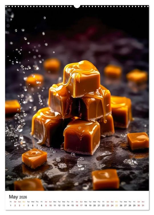 Produktbild: Choco Delight (High Quality Premium Wall Calendar 2026 DIN A2 portrait),CALVENDO 12 Month Wall Calendar