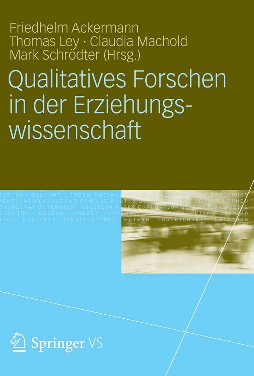 Produktbild: Qualitatives Forschen in der Erziehungswissenschaft