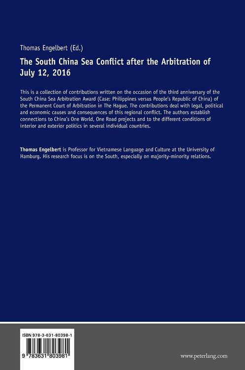 Produktbild: The South China Sea Conflict after the Arbitration of July 12, 2016