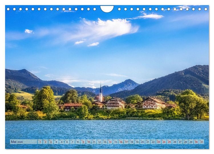 Produktbild: Malerischer Tegernsee (Wandkalender 2026 DIN A4 quer), CALVENDO Monatskalender
