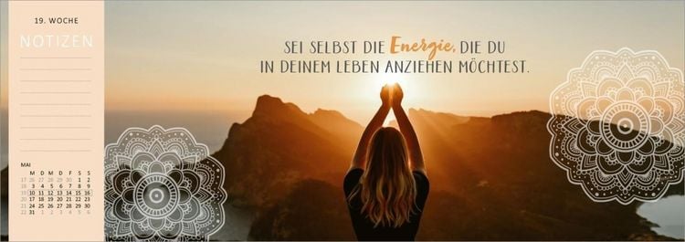 Produktbild: Tischkalender Einatmen. Ausatmen. L&auml;cheln. 2027