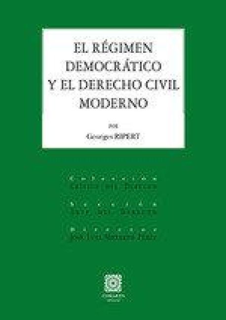 Produktbild: R&eacute;gimen democr&aacute;tico y el derecho civil moderno